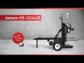 Štípačka dřeva Jansen HS-22A62E elektromotor, 22t, 62cm, stojící+ležící